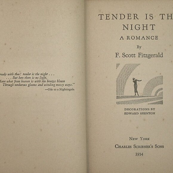 TENDER Is THE NIGHT by F Scott Fitzgerald Charles Scribners Sons First Ed 1934 - Picture 4 of 9